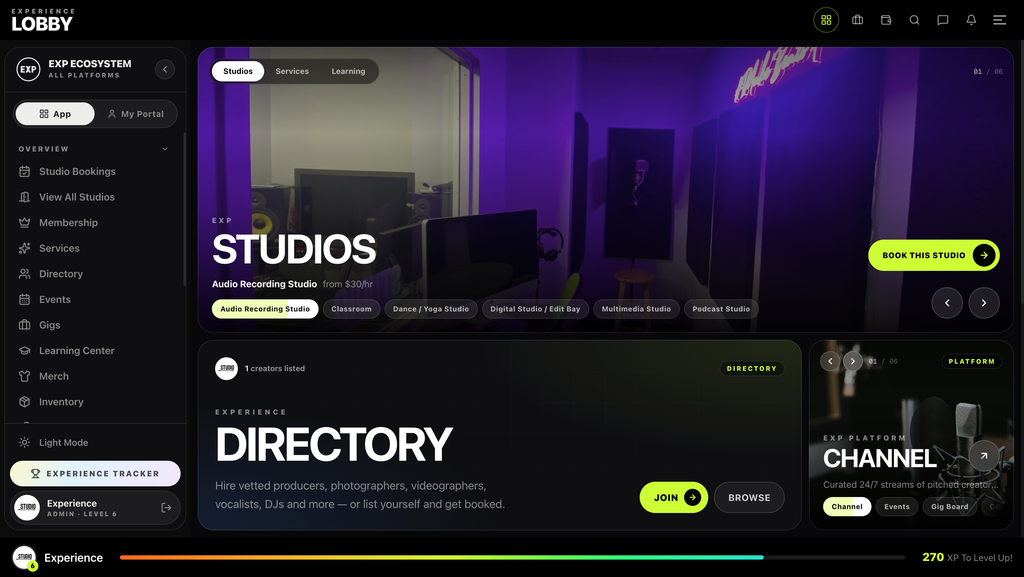 Experience Lobby